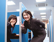 社員スタッフが常駐